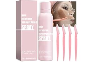 YU KUI LX Hair Identifier Spray for Face Shaving, Skin Face Hair Identifying Spray With Razors, Hair identifier Set for Women Face Dermaplaning