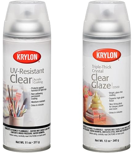 Krylon K01303007 Acrylic Spray Paint Crystal Clear in 11-Ounce