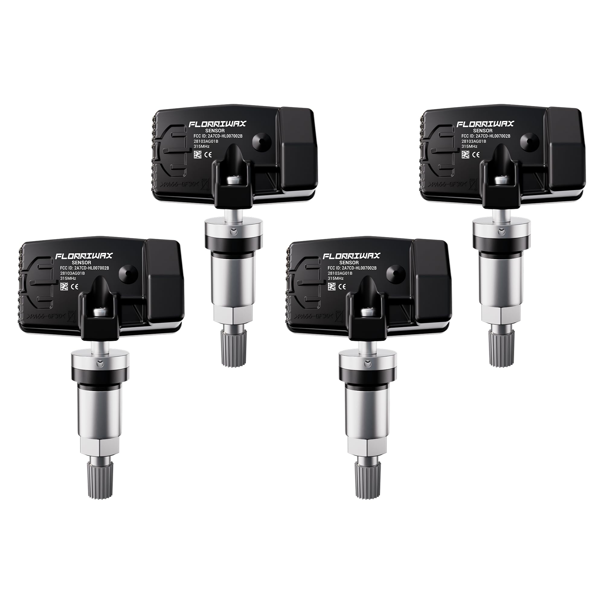 Photo 1 of FLORRIWAX TPMS Sensor (4Pcs)-315MHz Tire Pressure Monitoring Sensor Compatible with Subaru & Crosstrek Forester Impreza Legacy Outback Tribeca. OE Replacement # 28103AG00A,28103AG01C