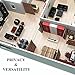 NICETOWN Blackout Blinds for Patio Door - Sliding Door Insulated Blackout Curtains, Extra Wide Curtain for Villa/Hall/Parlor (100 inches W x 84 inches L, Cappuccino)