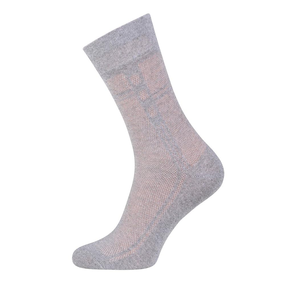 Buy 5pack Men's Ultra thin Breathable Cotton Dress Socks Grey, 57 at