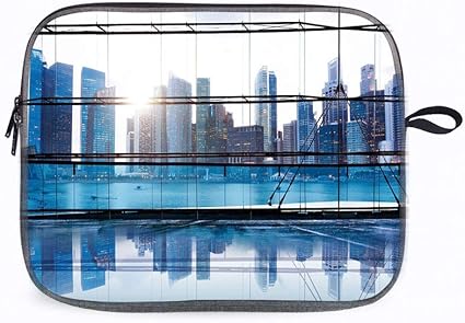 Amazon 高層ビルの建物の画像写真 パソコン ケース ノートパソコンバッグ オフィスの装飾 衝撃吸収 スリム 軽量 Pcインナーバッグ 撥水 取っ手付き 15 4 15 6インチ Macbook Pro Air 15 ノートパソコン Misimatrer Pcバッグ ケース スリーブ 通販
