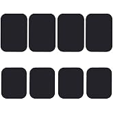 Best Tek Mount Metal Plate, Phone Magnet Sticker, Metal Plate for Magnetic Mount 8 Pack