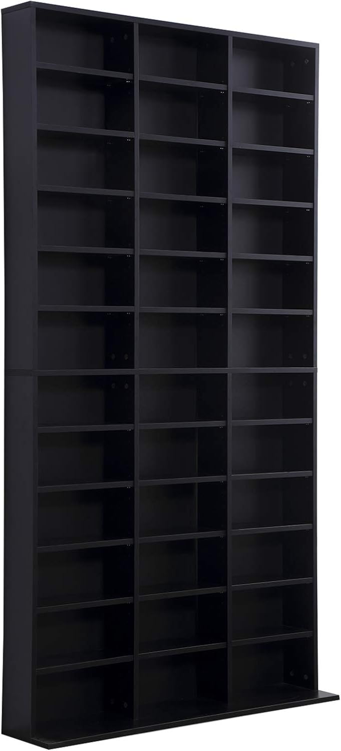 Étagère Rangement CD/DVD Meuble de Rangement pour 1116 CDs 33