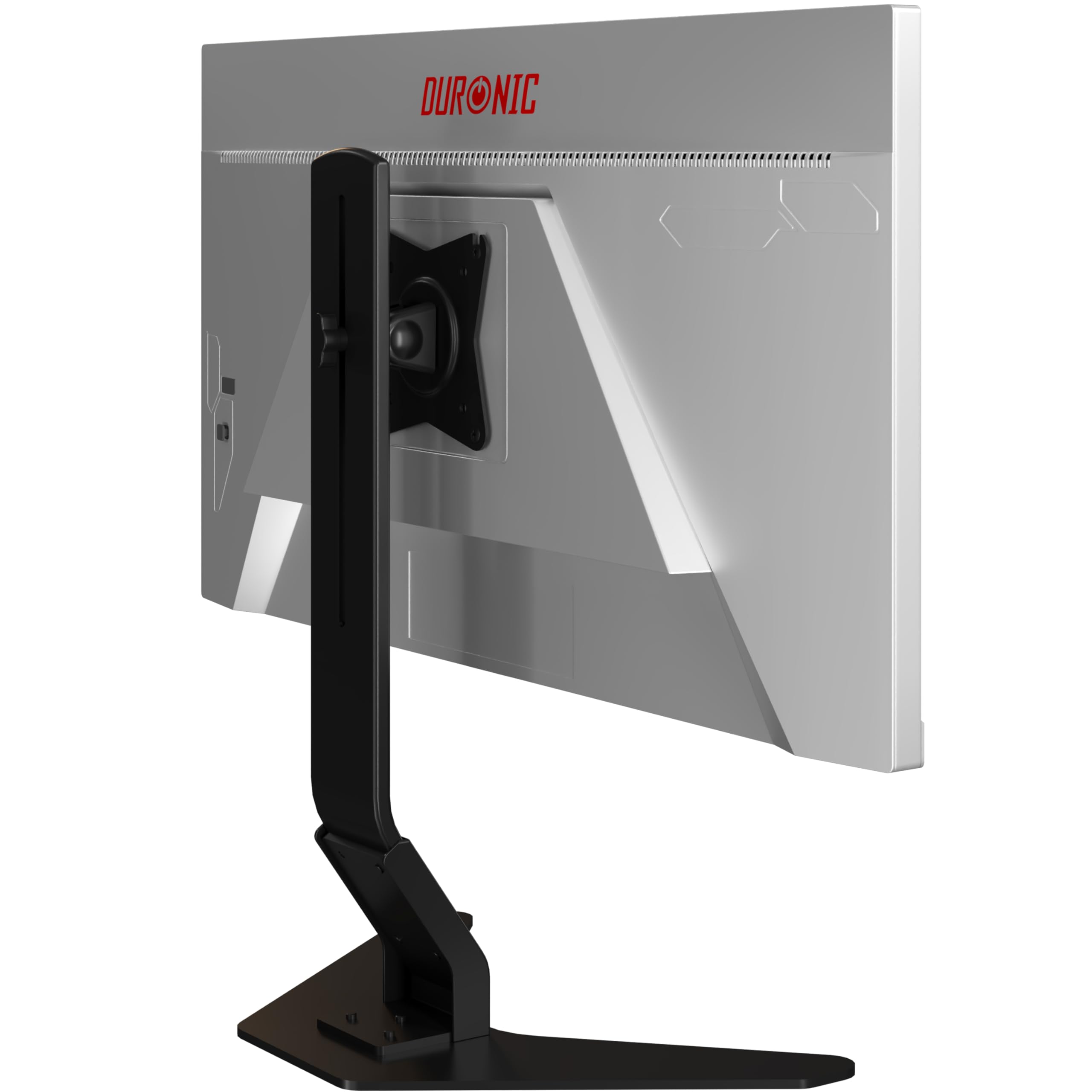 Duronic DM12D1 Monitor Arm Stand Low Profile, 17-30 inch Single LCD LED Desk Mount Bracket with Tilt and Swivel (Tilt +15°/-15°,Rotate 360°) (DM12D1)