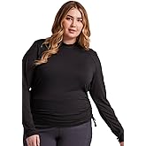 Cherokee Infinity Women's Long Sleeve T-Shirt Mock Neck Underscrub Knit with Center Back Length of 24 1/2" - CK767