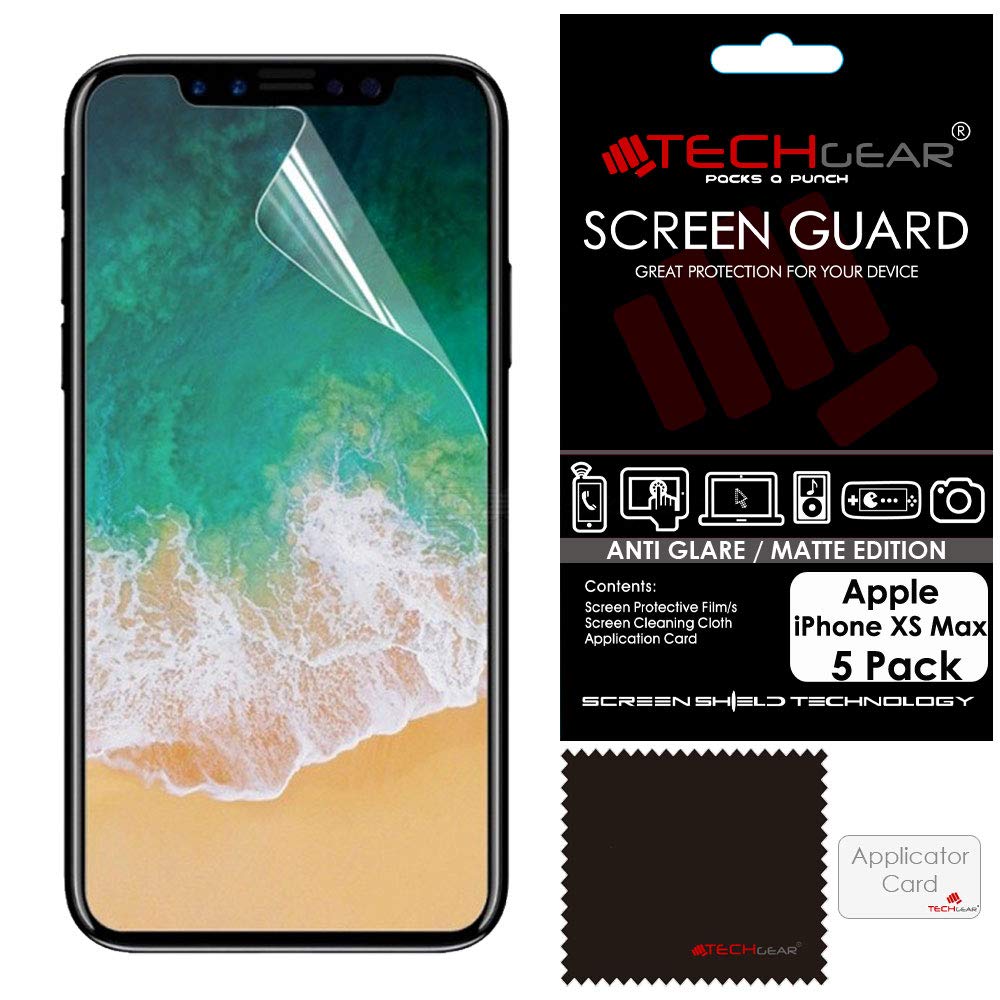 TECHGEAR Matte Screen Protectors for iPhone XS Max Amazon.co.uk Electronics