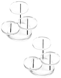 QWORK Round Acrylic Products Display Riser
