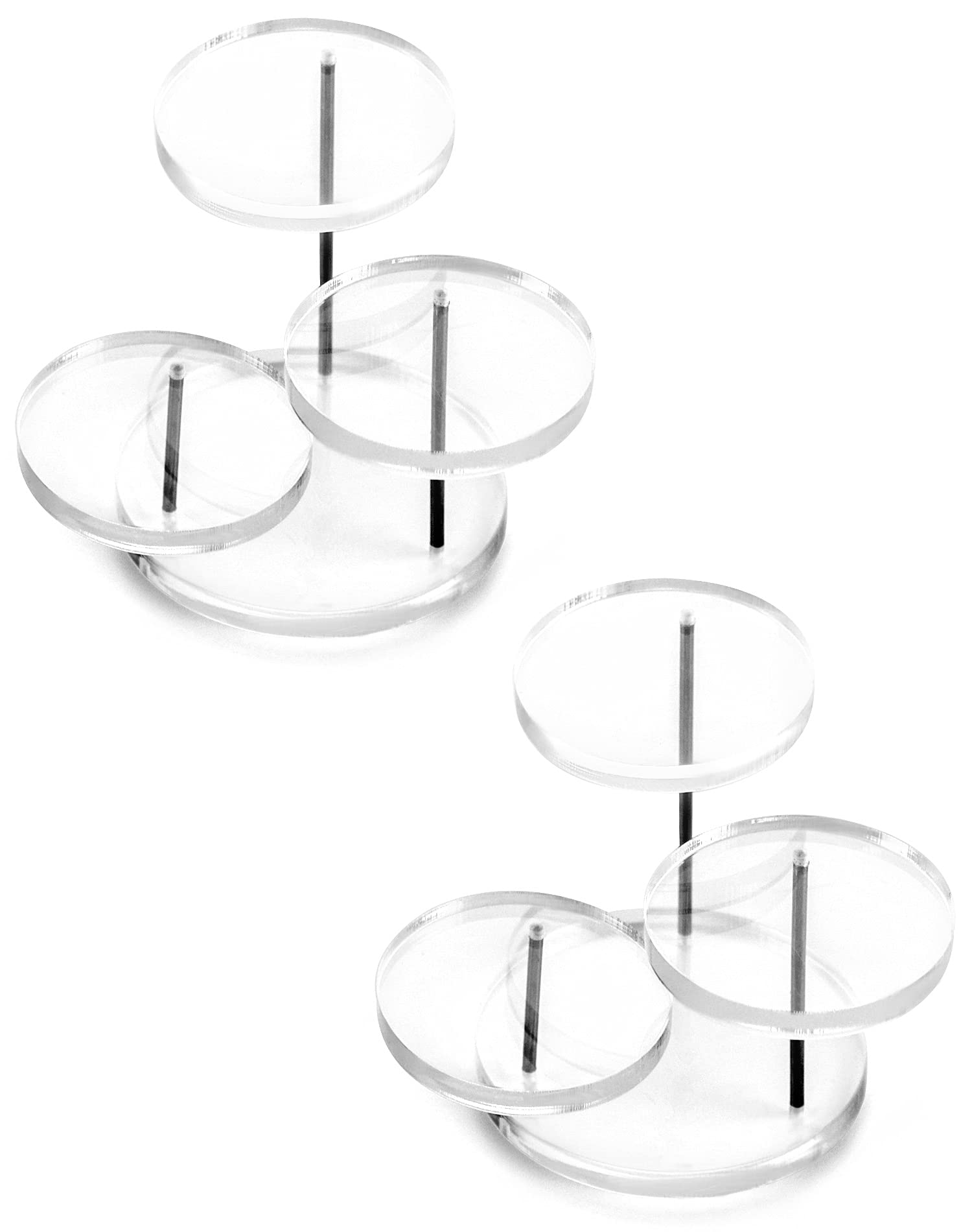 QWORK Round Acrylic Products Display Riser