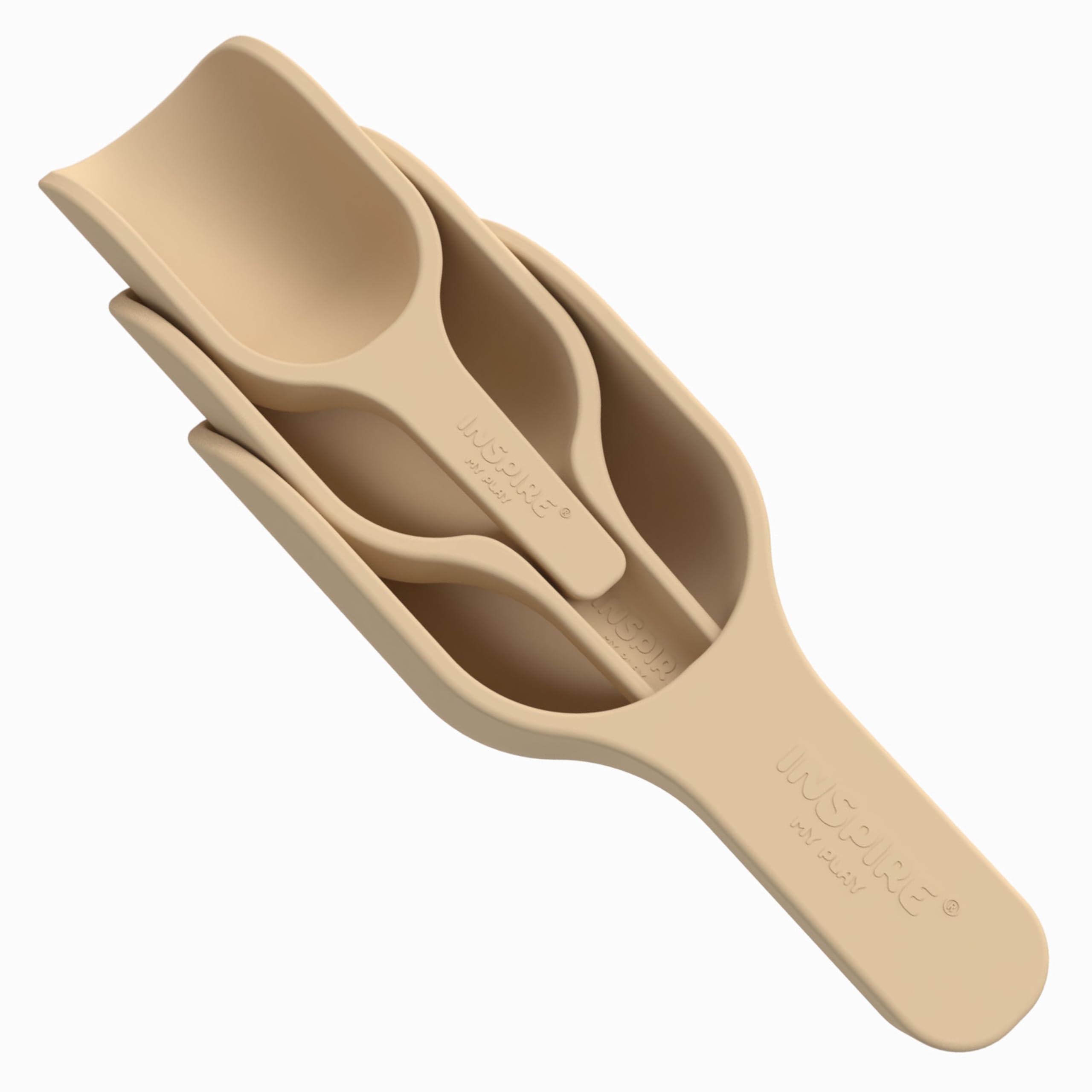 Inspire My Play - 3 x Silicone Nesting Scoops - Perfect for Sensory PlayTray - Sensory Bin Accessories - Special Education Classroom Supplies - Montessori Education Toys - Multi-Purpose Shovel