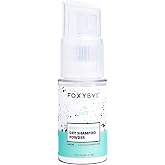 FoxyBae Dry Shampoo Powder – Non-Aerosol Formula with Biotin, Tapioca & Arrowroot – Absorbs Oil & Adds Volume – For Dark, Bru