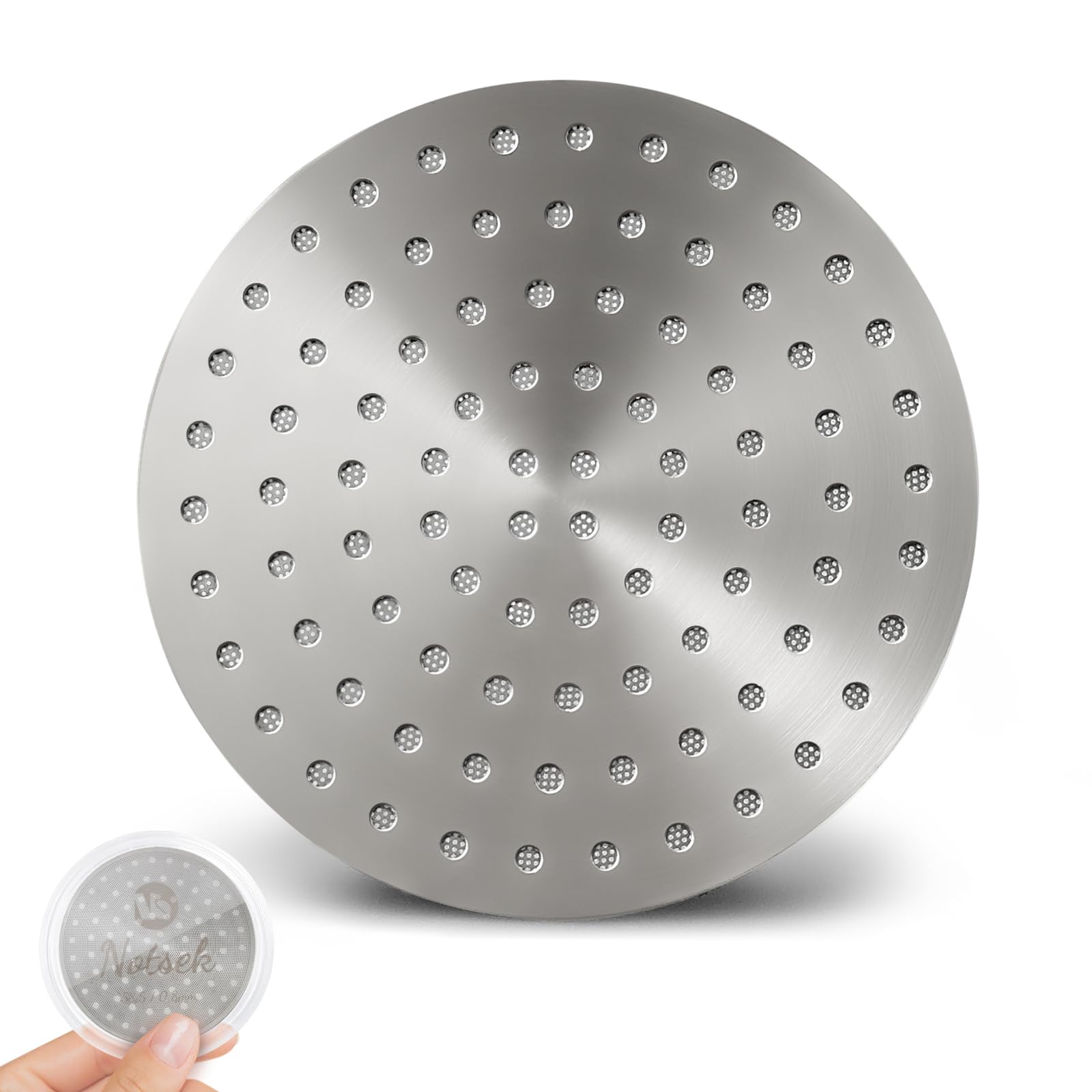 NOTSEK Puck Screen 58.5mm, V2 0.8mm Thickness Espresso Puck Screen for 58mm Portafilter, 304 Stainless Steel Espresso Screen with Acrylic Storage Box, Coffee Puck Screen for Barista Portafilter