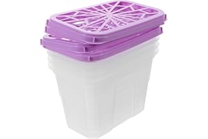 TOYANDONA 4pcs Reusable Empty Moisture Absorber Boxes for Wardrobes and Cabinets Portable Plastic Storage