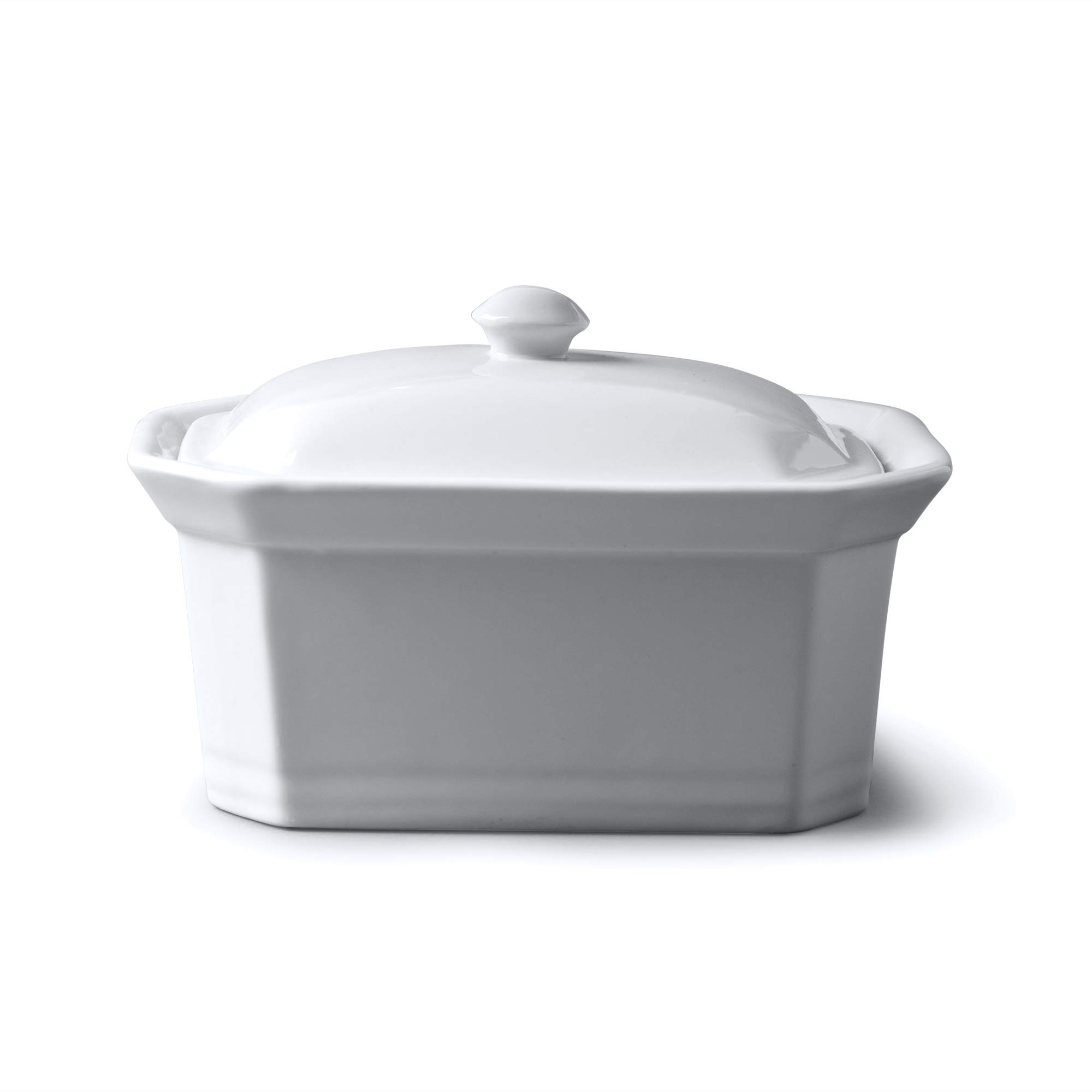WM Bartleet & Sons 1750 T184 Butter/Terrine Dish With Lid, White
