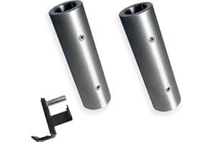 WZKO 5/8" to 1" Power Rack Cages Rigs Attachment Pin Adapter Sleeve for 2"x2" 3"x3" 2 Pack