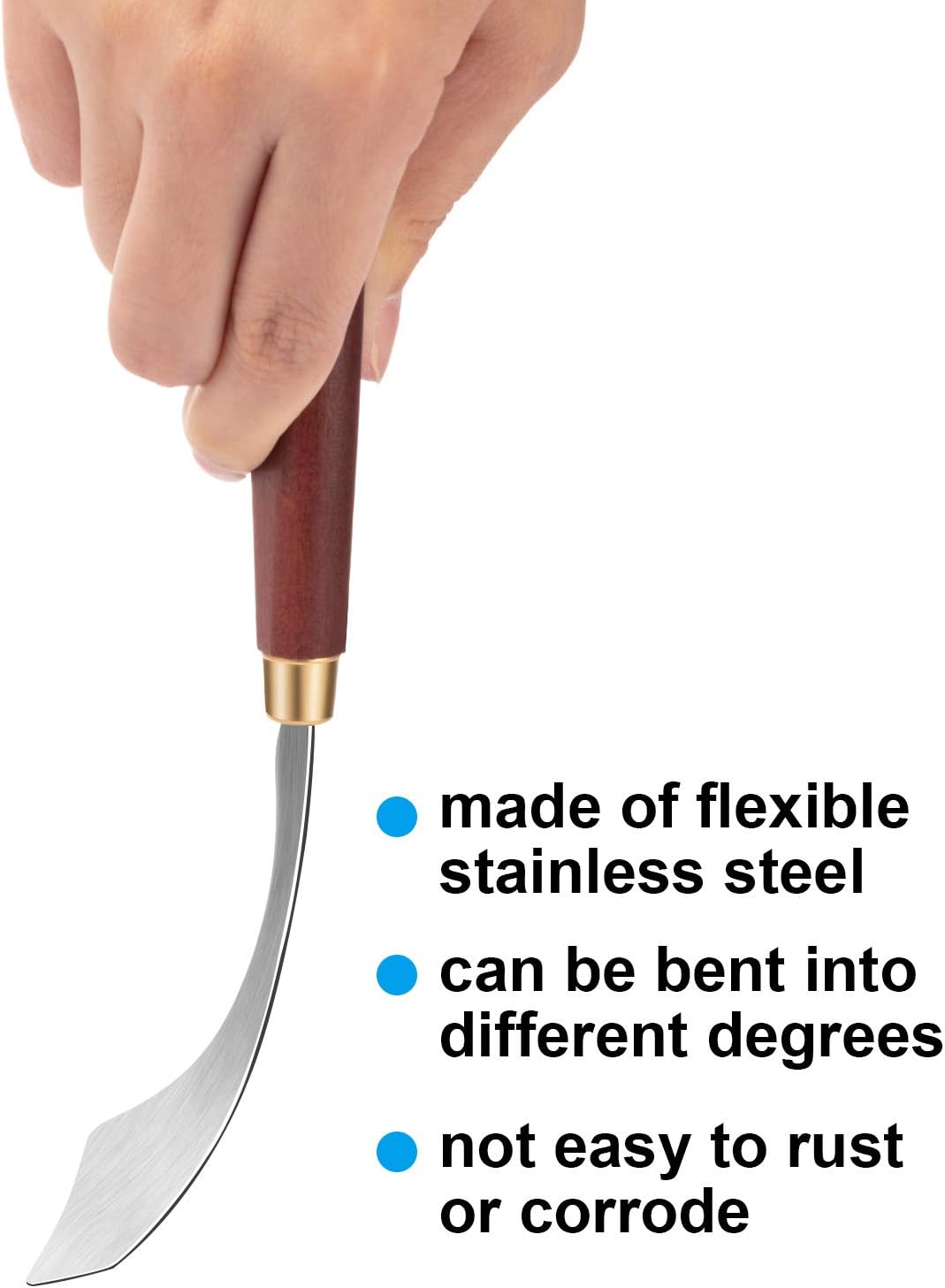 7 Pieces Painting Knife Set Painting Mixing Scraper Stainless Steel Spatula Palette Knife for Oil Painting Supplies