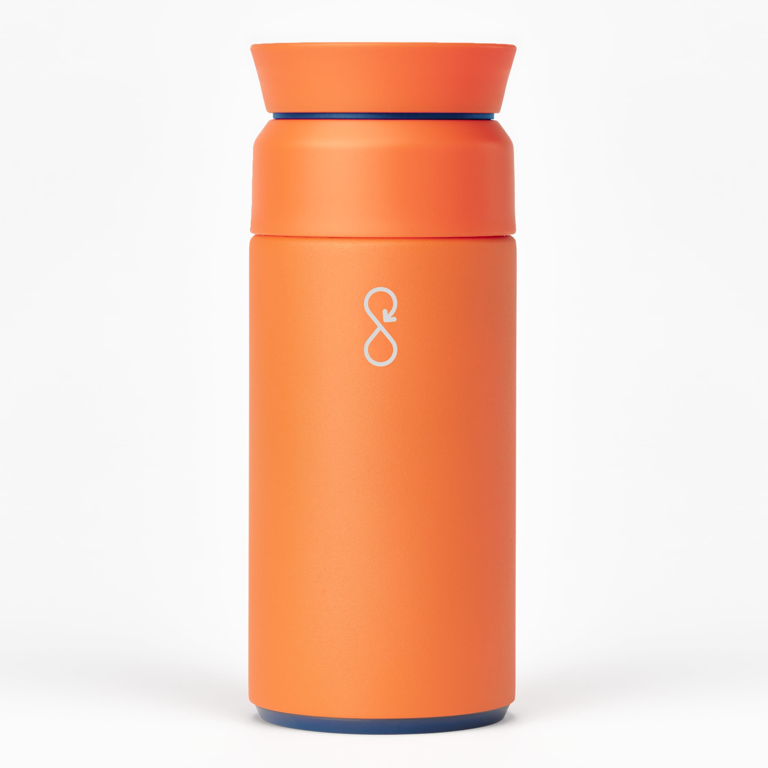 Ocean Bottle Brew Flask 350ml | Insulated Travel Flask for Hot & Cold Drinks | Recycled Stainless Steel | Sustainable, Eco Friendly Gift (Sun Orange)
