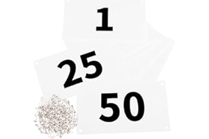 Azarxis Running Bib Competitor Numbers with Safety Pins, Tyvek Tearproof Waterproof 4"x7" / 6"x7.5" for Marathon Races Events