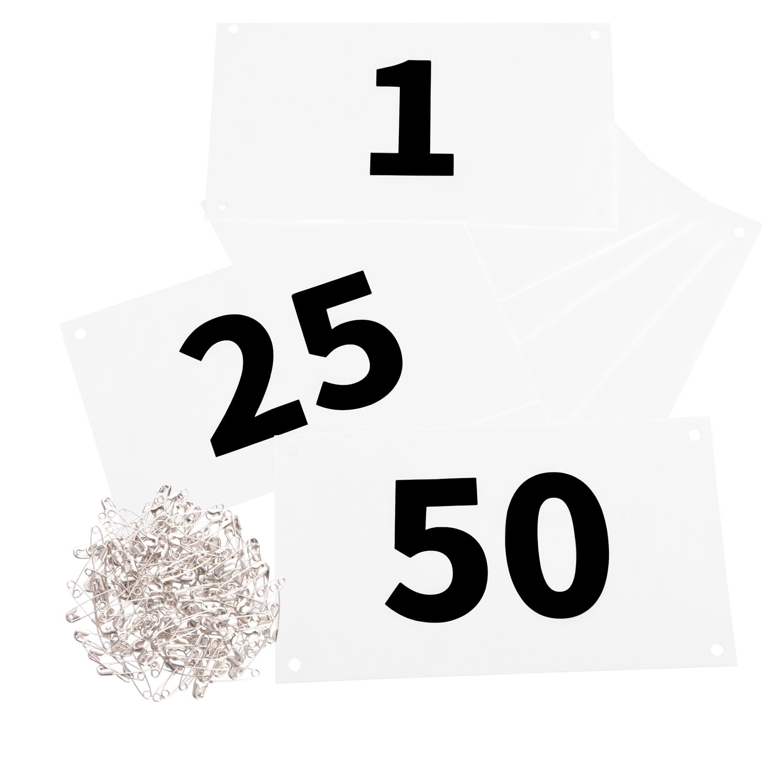 Azarxis Running Bib Competitor Numbers with Safety Pins, Tyvek ...