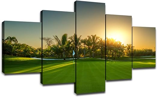 Amazon Com Golf Course In The Tropical Island Wall Decor Modern