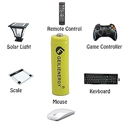 GEILIENERGY Solar Light AA Ni-CD 600mAh Rechargable
