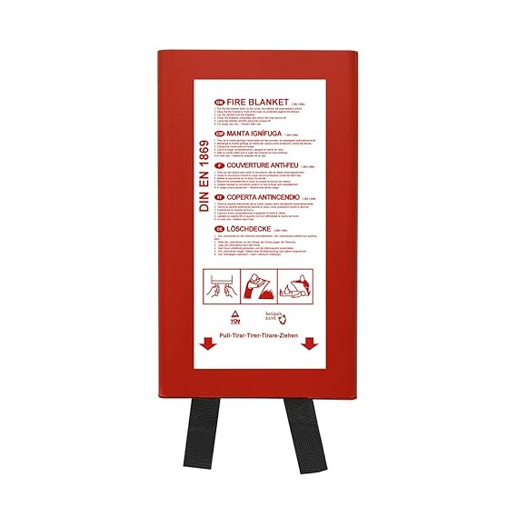 Löschdecke Brandschutzdecke GROßE 120 x 120 cm (BOX)