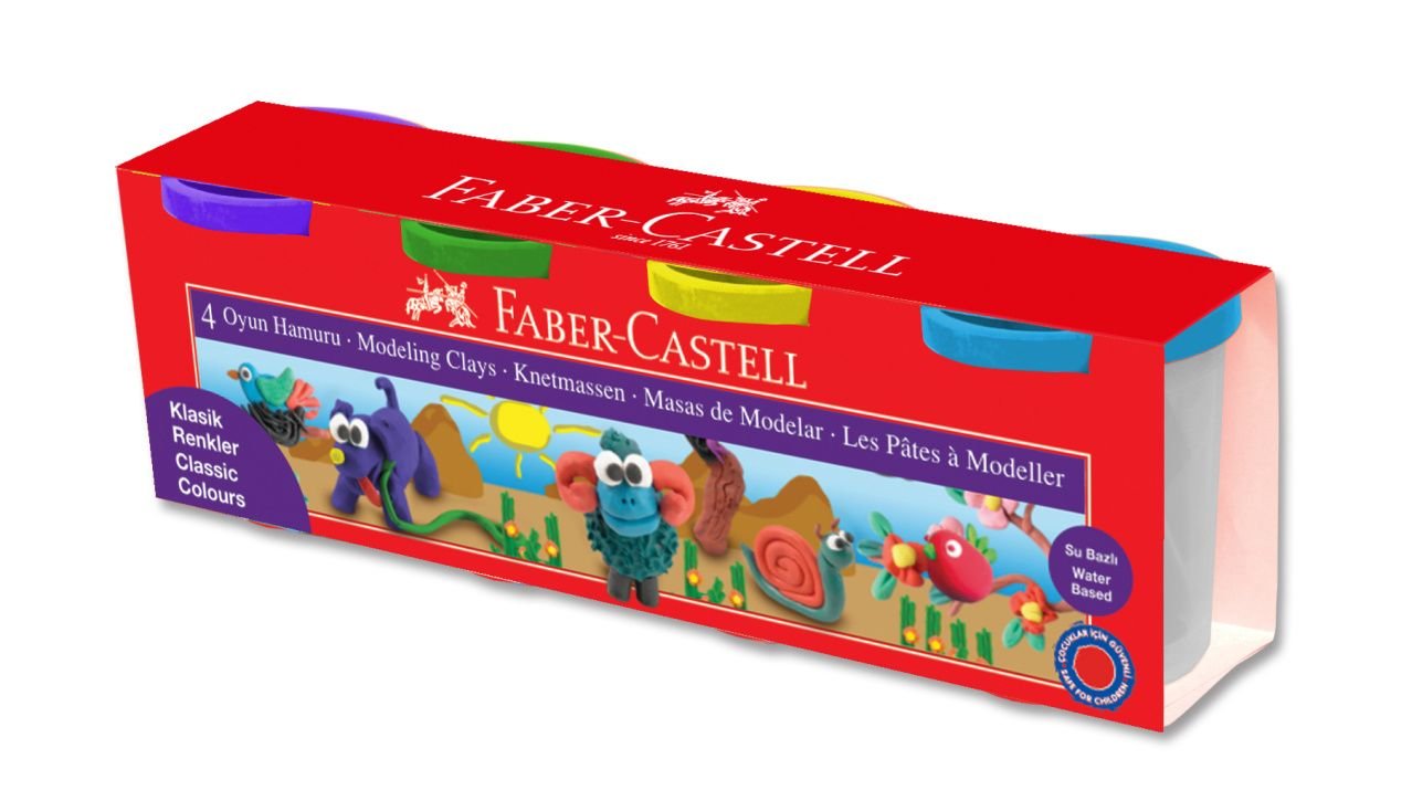 Faber-castell Box of 4 colours of modelling clay 120804 (8690826354801)