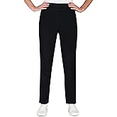 Alfred Dunner Womens Womens Petite Super Stretch Mid- Rise Average Length Pant