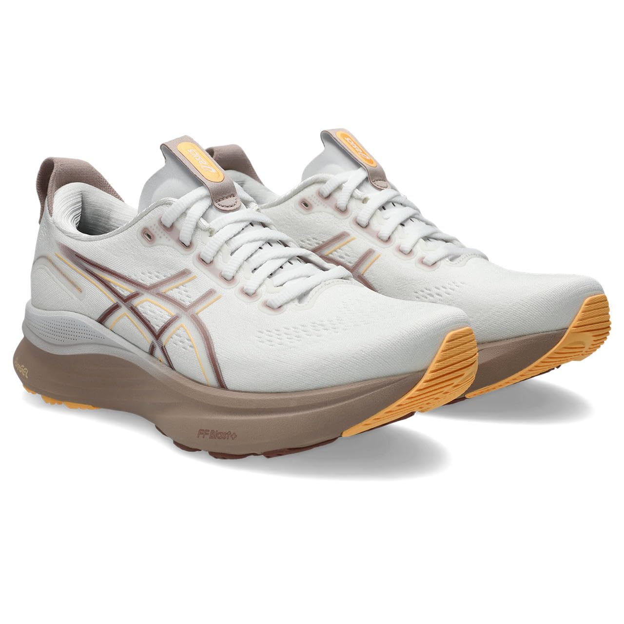 ASICS Women's Low-Top Sneakers, White Orange Glow, 7