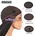 vvBing Half Hand Tied Synthetic Lace Front Wigs Body Wave Long Hair Heat Resistant Fibers Glueless 250% Density Nature Hairline with Baby Hair 24inch Lace Front Wig Color Black