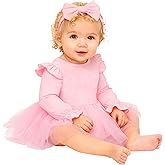 Magic Park 0-18M Infant Bodysuit Tutu Dress Baby Girl Romper Dress Toddler Solid Color Tulle Skirt Baptism Holidays Outfits
