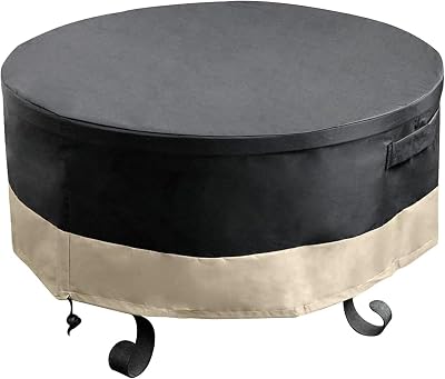 onlyfire 76cm Round Fire Pit Cover, Waterproof, Drawstring Closure