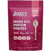 Judee's Gluten Free Brown Rice Protein Powder - Plant-Based Vegan Protein - Gluten-Free Meal Replacement - 1.5 lb, Unflavored
