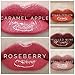 LIPSENSE BUNDLE 5 COLORS:1 ROSEBERRY, 1 PRALINE ROSE,1 CARAMEL APPLE, 1 PERSIMMON AND 1 MULLED WINE