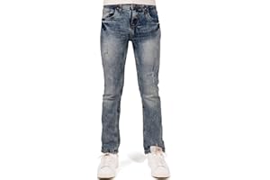 X RAY Boys Distressed Jeans (2T-16), Big Boy & Little Kids Stretch Slim Fit Pants, Ripped Denim Jeans for Boys