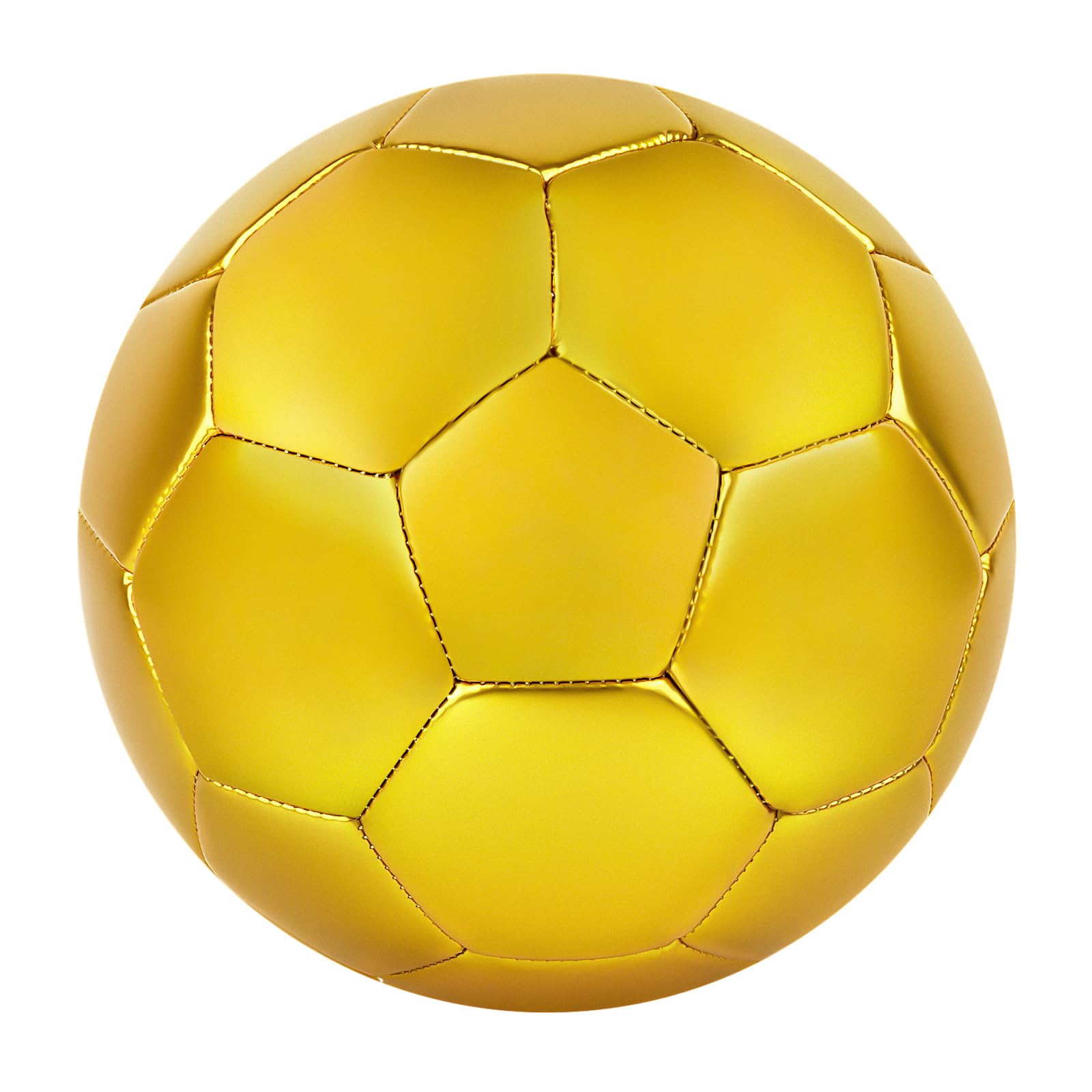 Photo 1 of Linkidea Size 5 Gold Color Soccer Ball, Official Match Size Golden Soccer Ball, Gift Idea for Freestyle Soccer and Juggling