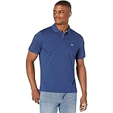 vineyard vines Men's Edgartown Short Sleeve Pique Polo, Deep Bay, XX-Large