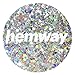Hemway Silver Holographic Mixed Multi Chunky Glitter Purpose Dust Powder Arts Crafts Decorations Costumes Makeup Cosmetic Face Eye Body Skin Hair Festival 10g