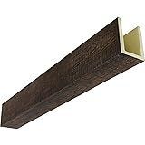 Heritage Timber Resawn Rip Faux Wood Beam, 3-Sided