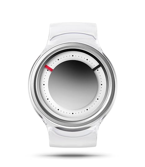 ZIIIRO EON Chrome Damenuhr mit Acrylreif austauschbares Armband