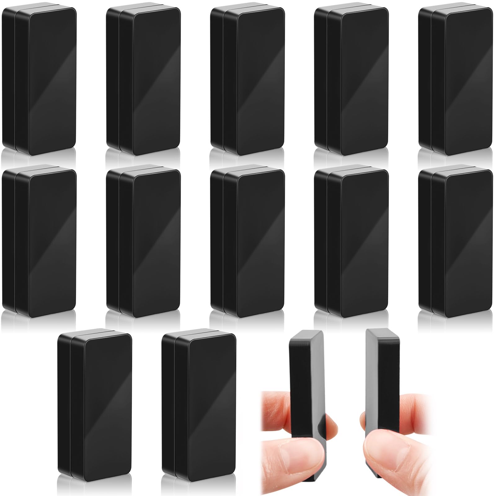 Photo 1 of Copkim 24 Pieces Outdoor Curtain Weights Waterproof Magnetic Drapery Weights for Home Decor Bathroom, Shower, Liner, Flags Tablecloth to Stop Wind (Black)
