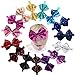 CÉLLOT 15pcs Baby Girl Headbands Sparkly Glitter Sequins 4