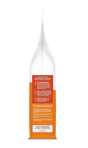 WORLD’S BEST CAT LITTER LOW TRACKING & DUST CONTROL MULTIPLE CAT UNSCENTED 15-POUNDS – NATURAL INGREDIENTS, QUICK CLUMPING, FLUSHABLE & MADE IN USA – LONG-LASTING ODOR CONTROL & EASY SCOOPING