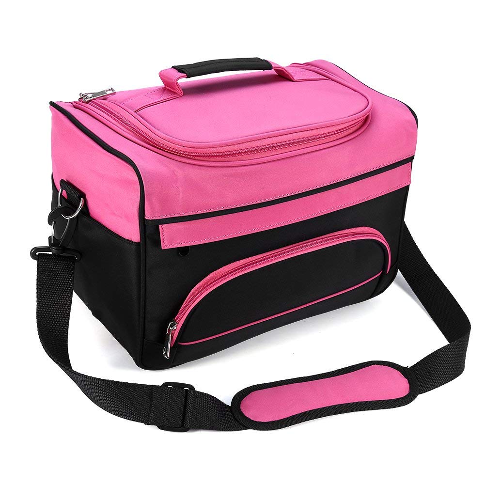 Hairdressing Tools Bag, Salon Handbag Multi-Function Large-capacity Storage Bag Equipment Tool Carry Case with Shoulder Strap Scissors Comb Holder Bag