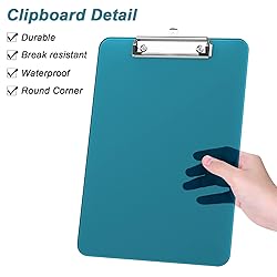 Rimilak Plastic Clipboards with Low Profile Metal