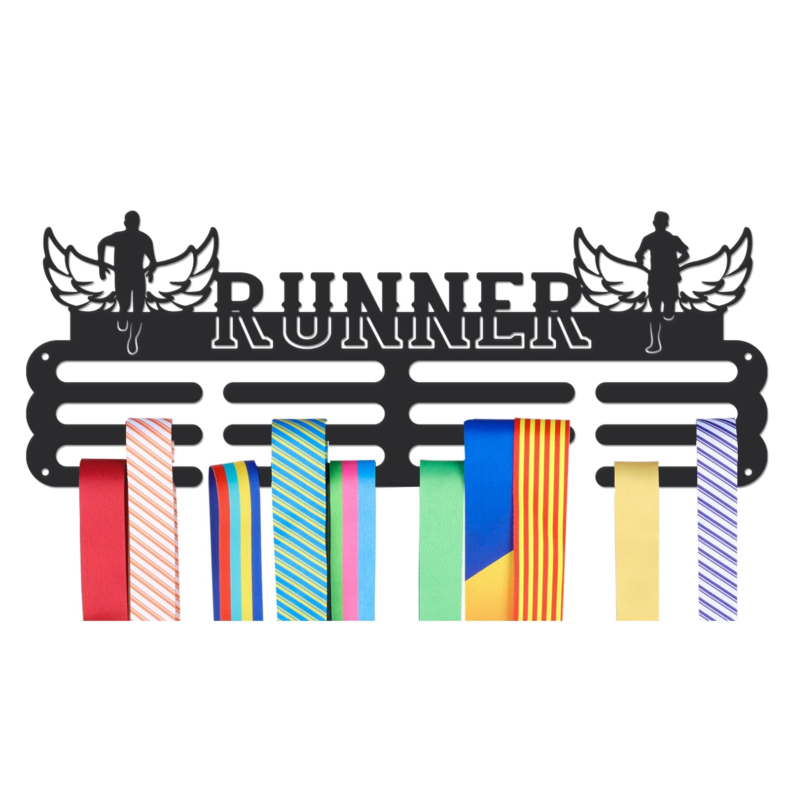 NBEADS Medals Hanger Display Holder Rack, Runner Medals Display Wall Mounted Frame Sports Medal Holder Racks for Competition Medal Wall Hanging Display, Mount Over 50 Medals