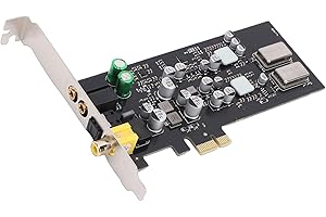VBESTLIFE ST114 PCIE Sound Card, CM108AH Optical Fiber Coaxial Digital Sound Audio Professional HiFi Card