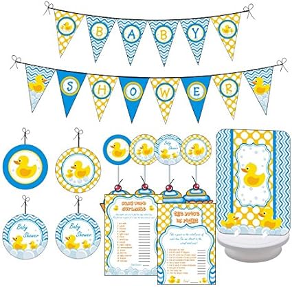 Amazon Com Rubber Ducky Baby Shower Party Boy Girl Baby Shower
