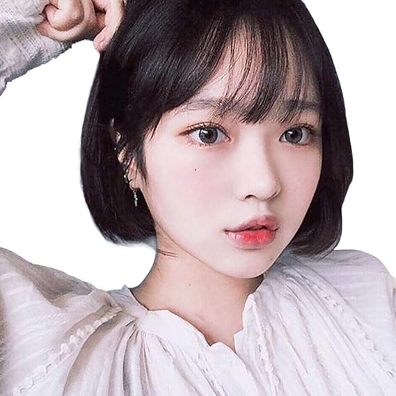 Amazon キュミオ Qemio ウィッグ ショート 女装 Boboショートウイッグ ボブ ぱっつん かつら 透けバング オルチャンの前髪 Wig フルウィッグ 自然 原宿系 耐熱 通気 医療用 かわいい ネット付 フルウィッグ 通販