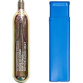 HAINEAO 45g (60cc) CO2 Kit Cartridge Cylinder with 1/2-inch Thread for Motorcycle Safety Air Bag Vest and Inflatable Jackets